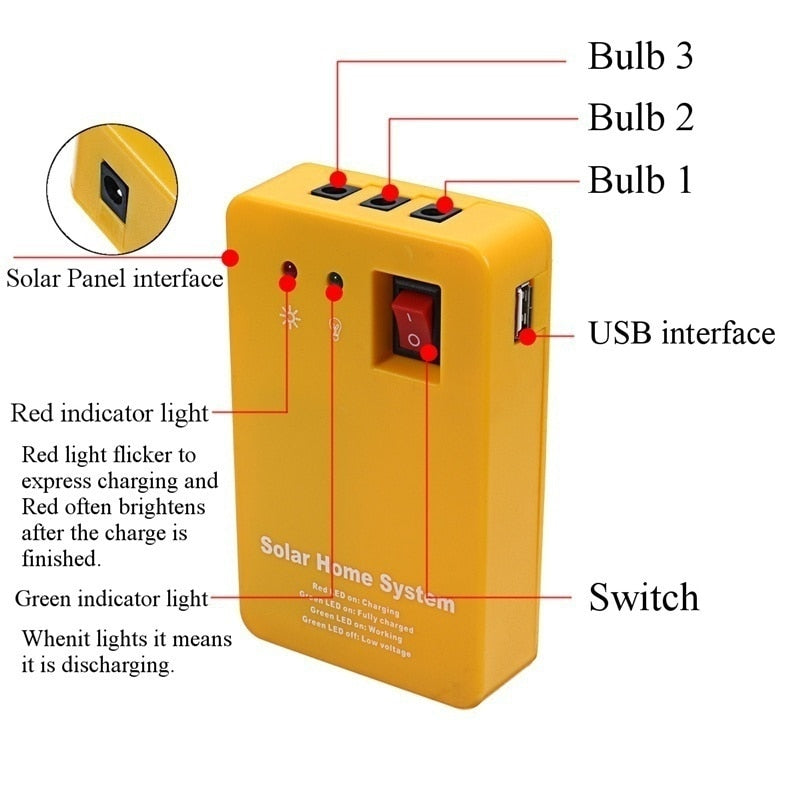 Solar Power Panel Generator Home System