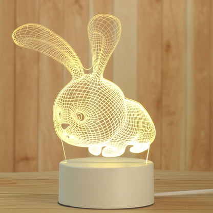 Creative 3D Night Lamp Acrylic Desktop