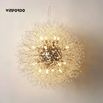 Crystal Dandelion Chandelier Lighting