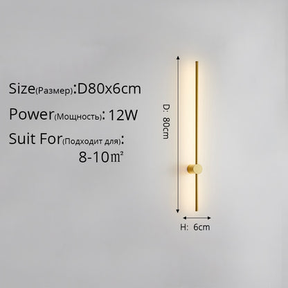 Led Wall Lamp Long Wall Light Decor