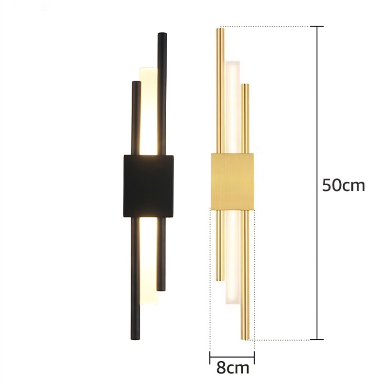 Modern LED Wall Lamp Stylish Gold