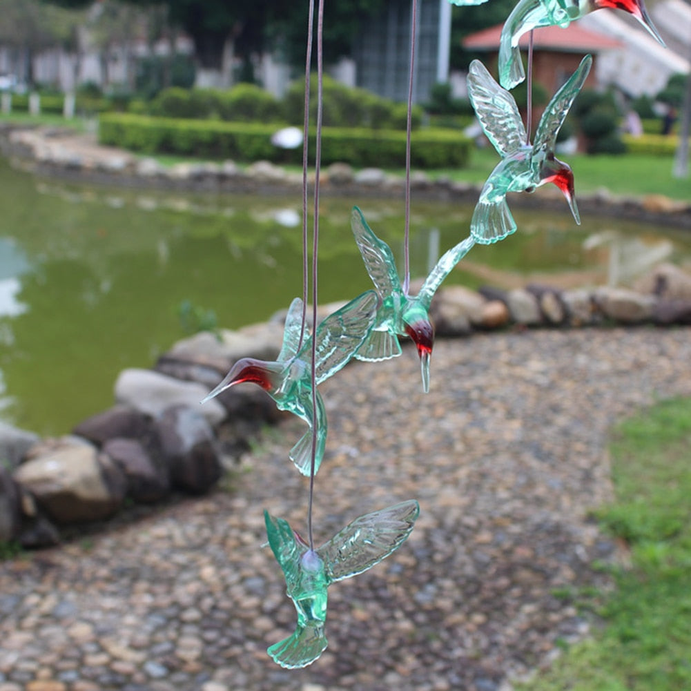 LED Colorful Solar Power Wind Chime