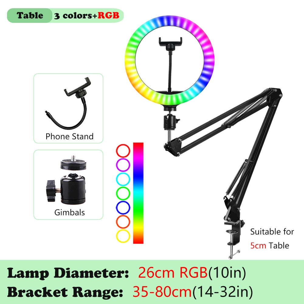 Selfie Ring Lamp Tripod Ring Light