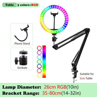 Selfie Ring Lamp Tripod Ring Light