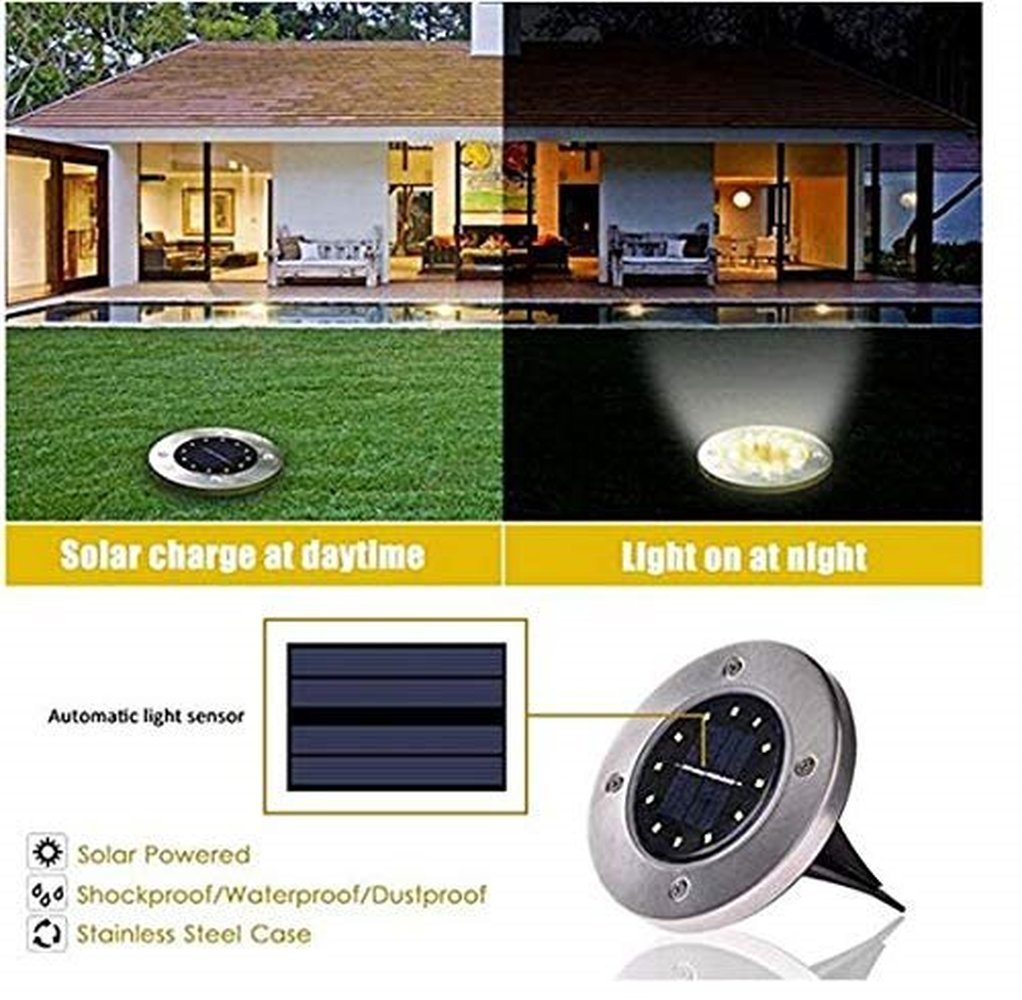 LED Sensor Solar Powered Outdoor