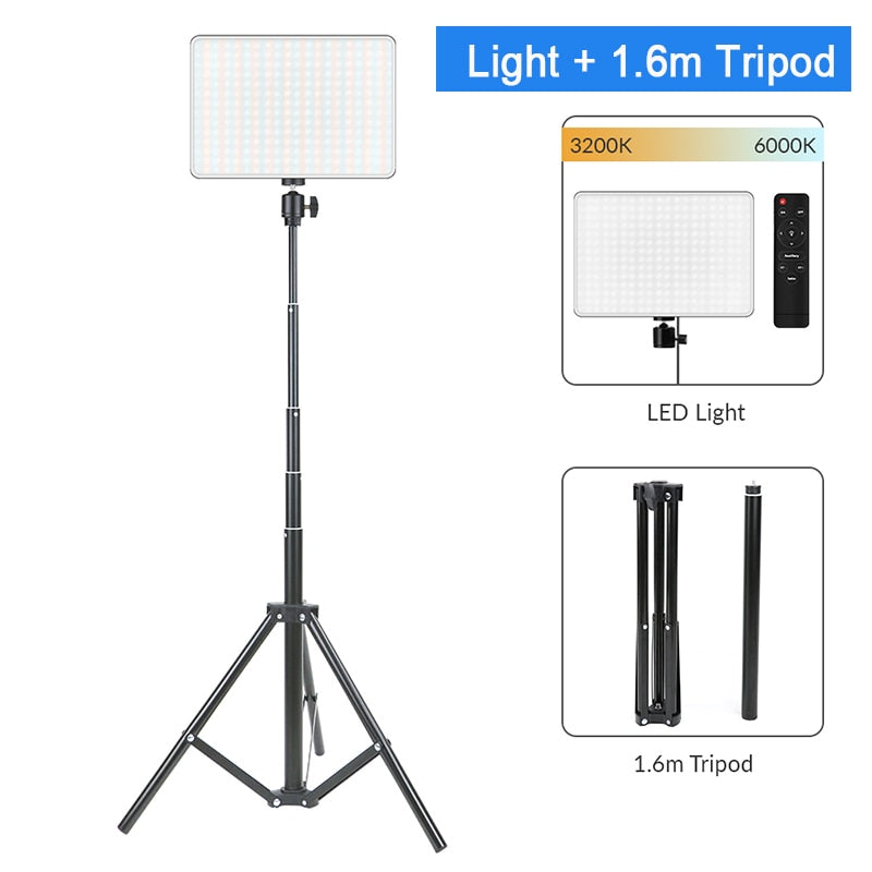 Dimmable LED Video Light Panel EU Plug