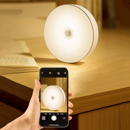 Mini Round Light Sensor Control Nightlight Wall Lamp