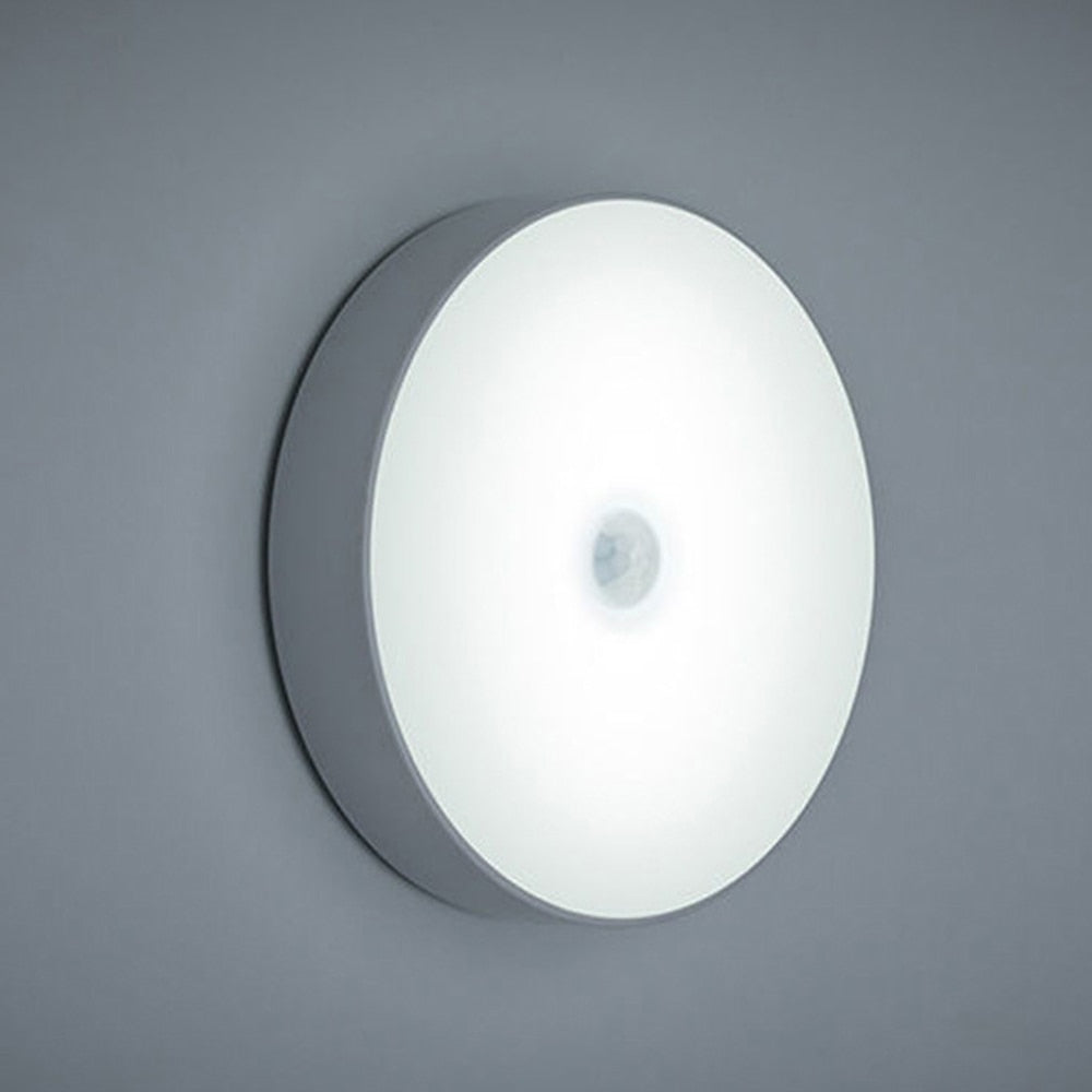 Mini Round Light Sensor Control Nightlight Wall Lamp