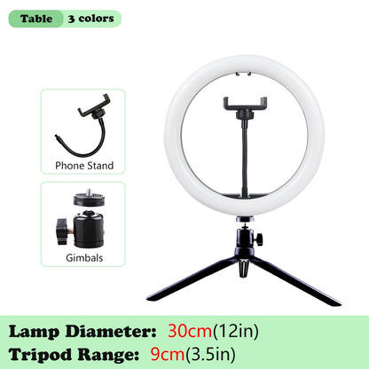 Selfie Ring Lamp Tripod Ring Light