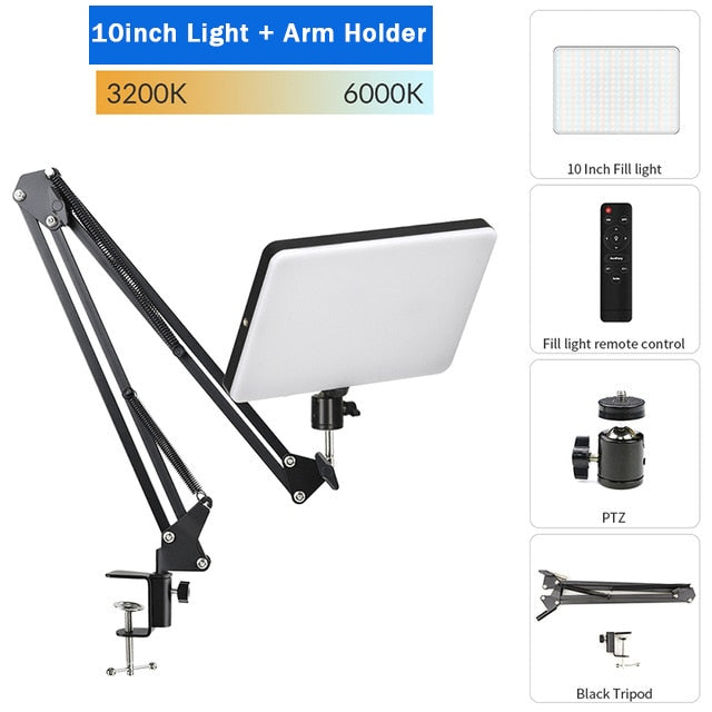 Dimmable LED Video Light Panel EU Plug