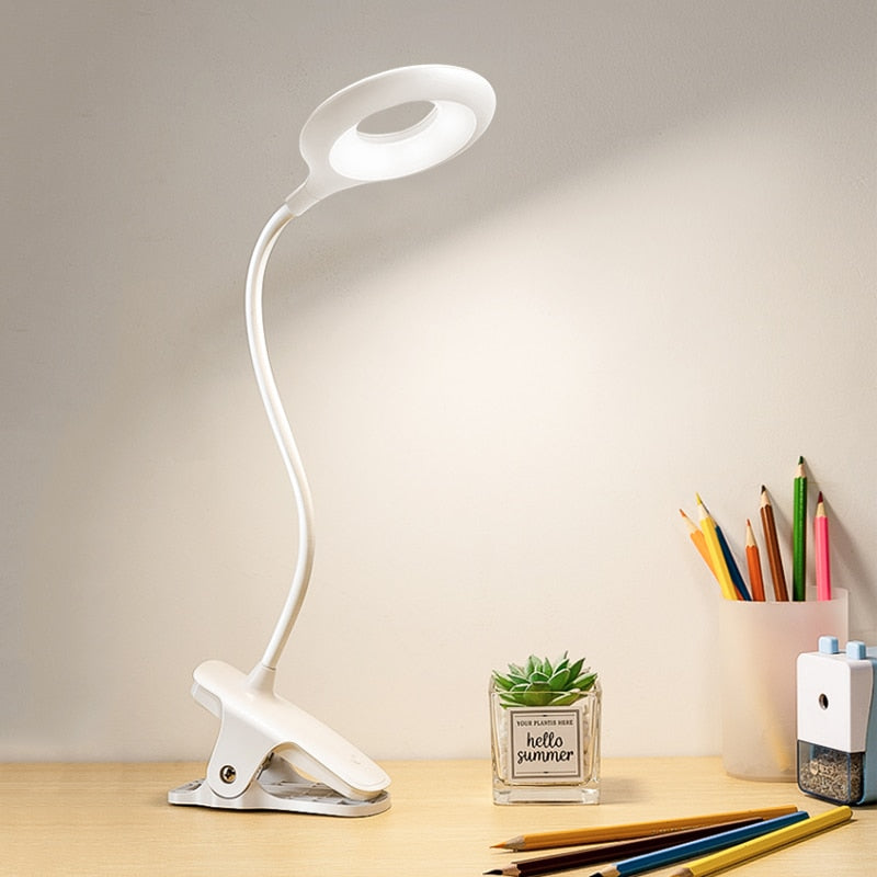 Table Lamp Led Desk Touch Clip Light Rechargeable for Children