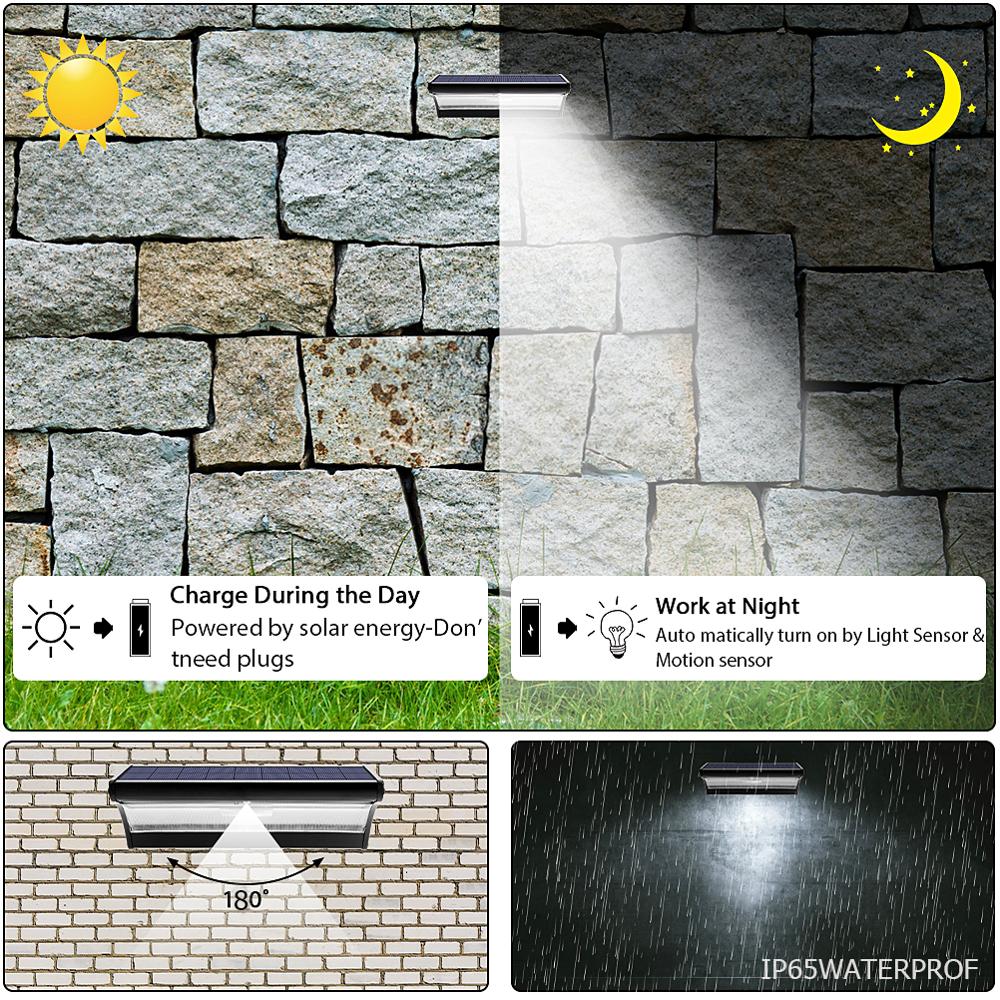 Outdoor Garden Solar Spotlights Sunlight