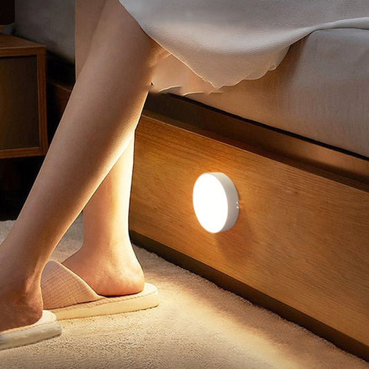 Mini Round Light Sensor Control Nightlight Wall Lamp