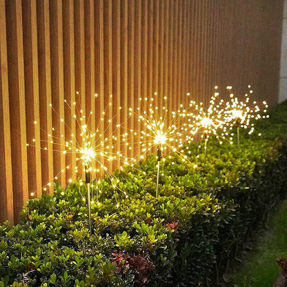 LED Solar Flashing Fireworks Lights