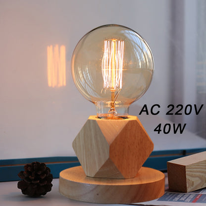 Modern Wood Table Lamp Retro