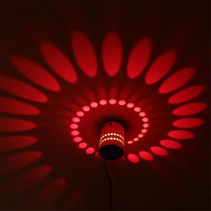 Modern LED Ceiling Light 3W RGB Wall Sconce