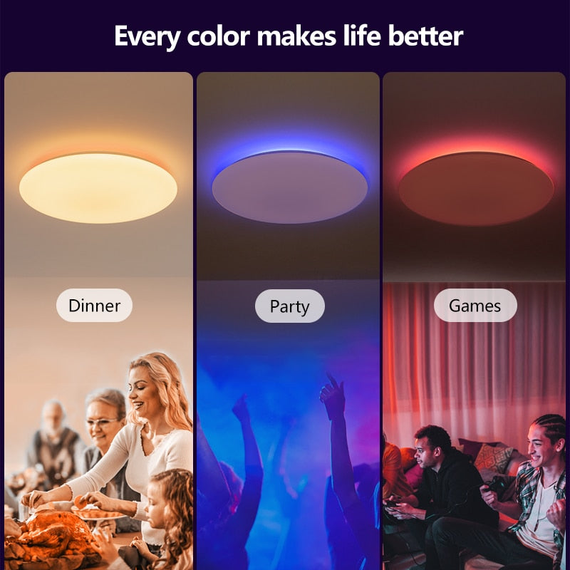 RGB Ceiling Lamp Remote APP Voice control Ceiling Lights