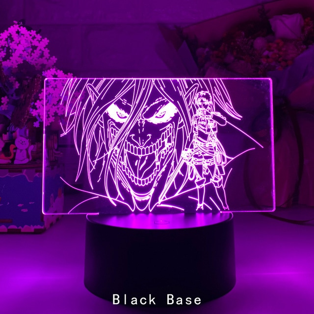 Acrylic Table Lamp Anime Attack on Titan