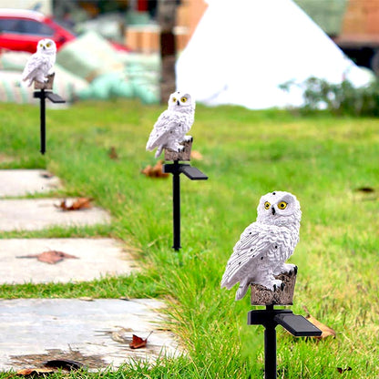 LED Lights Garden Owl Pixie Lawn Lamps