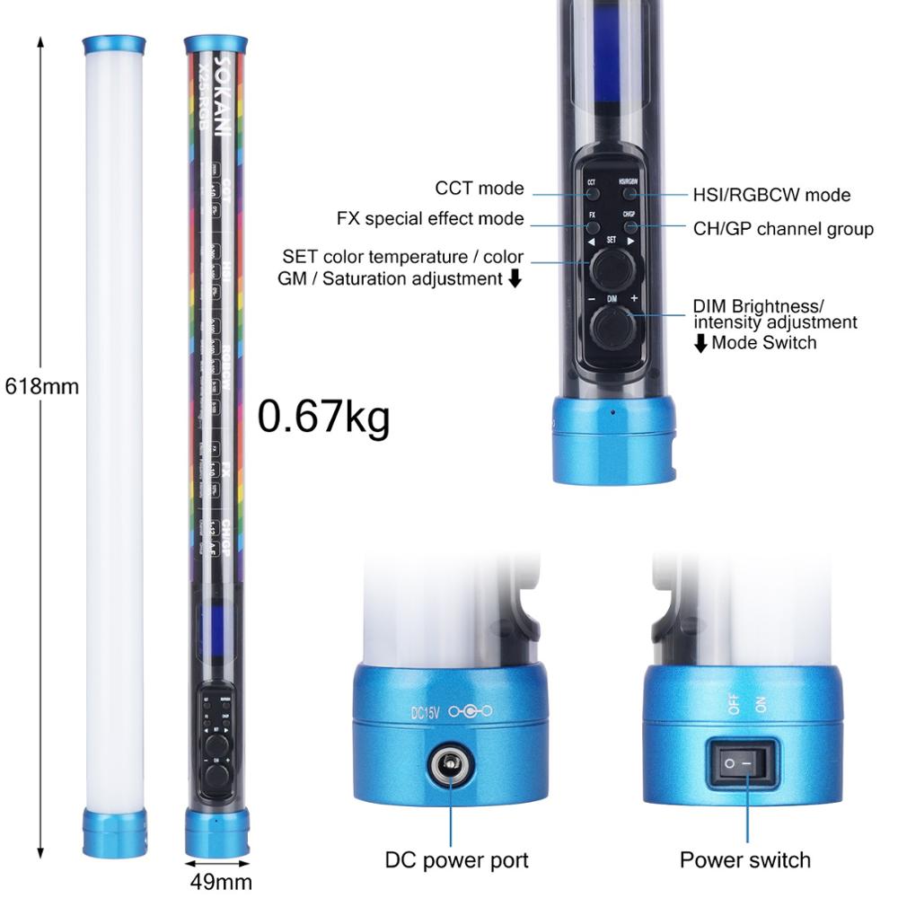 RGB Light Portable Handheld Tube Stick