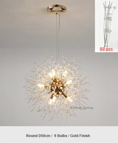 Crystal Dandelion Chandelier Lighting