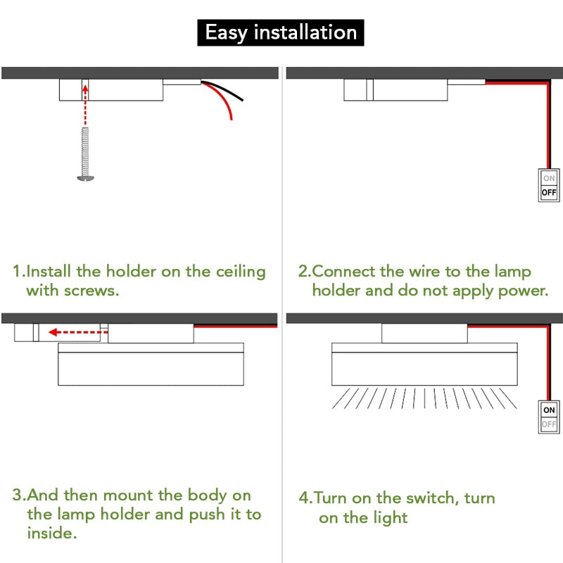 LED Ceiling Lamp in Square for living room