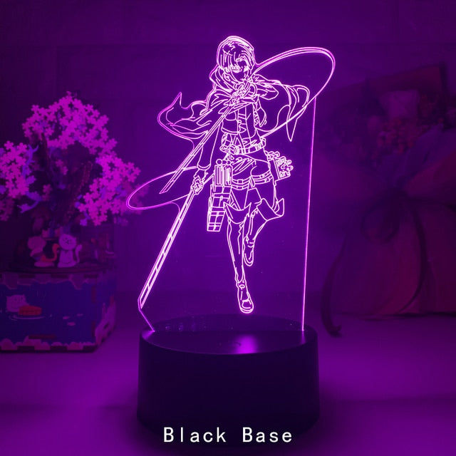 Acrylic Table Lamp Anime Attack on Titan