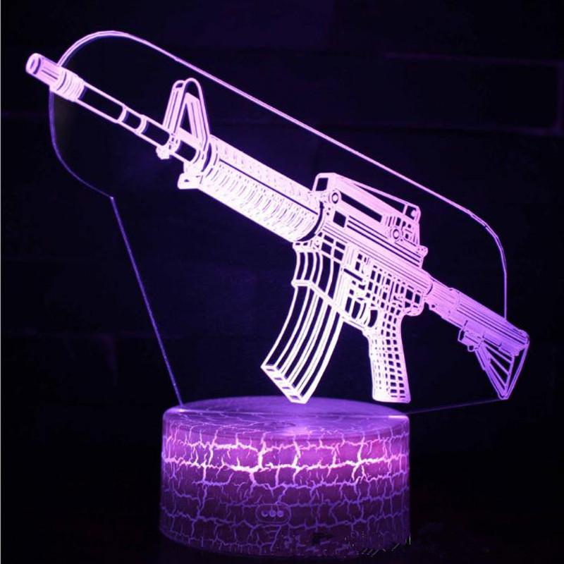 Rifle RGB Night Lights Gamer Decoration