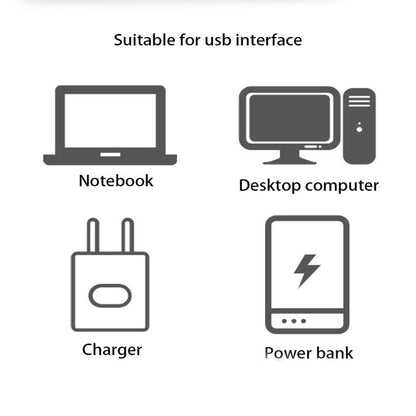 2pieces to 1piece USB Plug Lamp Computer Mobile Power