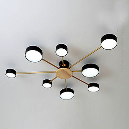 Nordic style living room ceiling