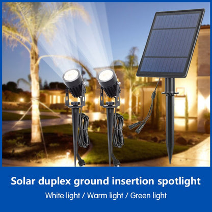 LED Solar Powered Spotlight Warm