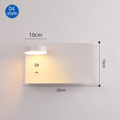 LED Wall Lights With Switch And USB