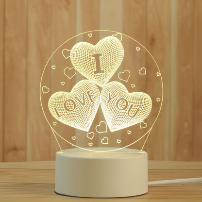 Creative 3D Night Lamp Acrylic Desktop