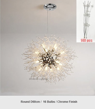 Crystal Dandelion Chandelier Lighting