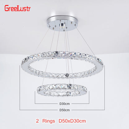 Crystal Led Chandelier Lights Home