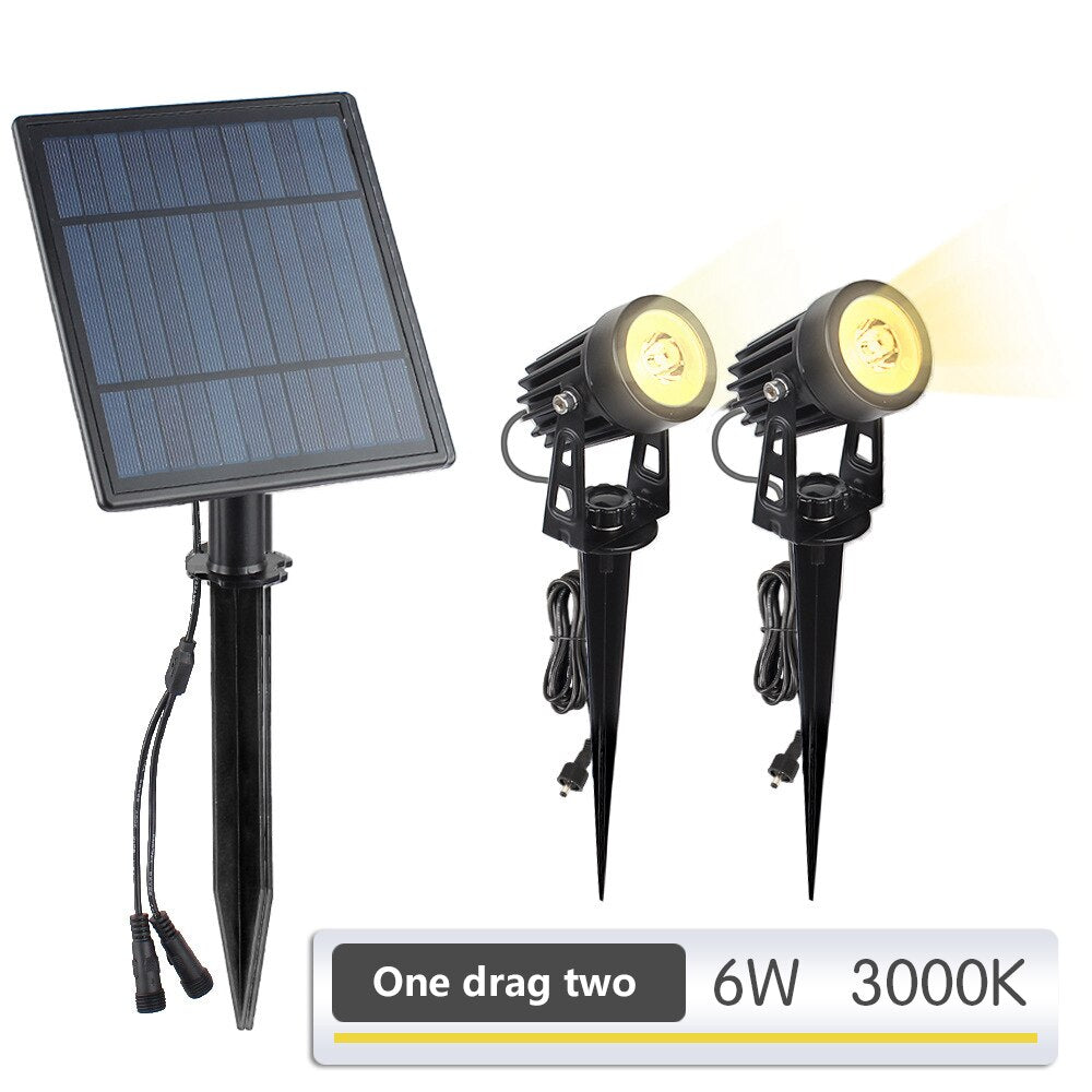 LED Solar Powered Spotlight Warm