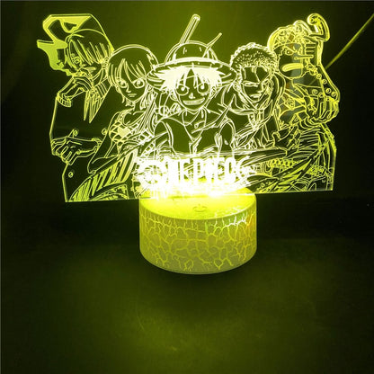 3D LED Illusion Table Lamp Touch Optical Action Figure