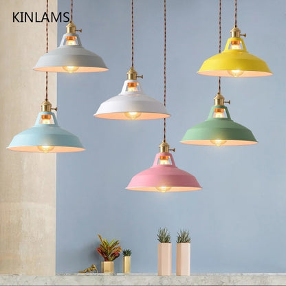 Pendant Light Retro Industrial Colorful