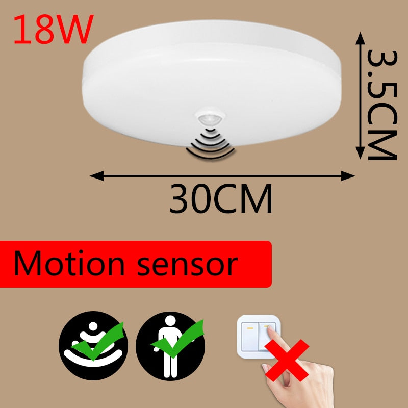 LED Ceiling Lights PIR Motion Sensor