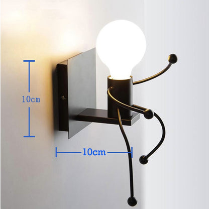 Nodic LED Wall Lamp American Industrial Style Iron