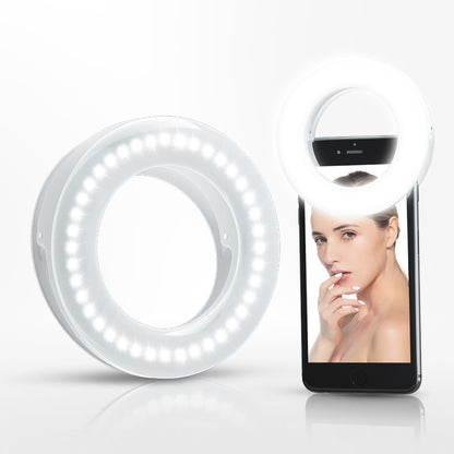 Rechargeable Clip-on LED Ring Light