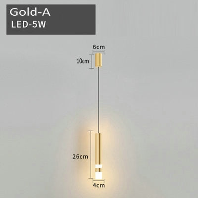 Modern Art Gold Pendant Lamp Fixture