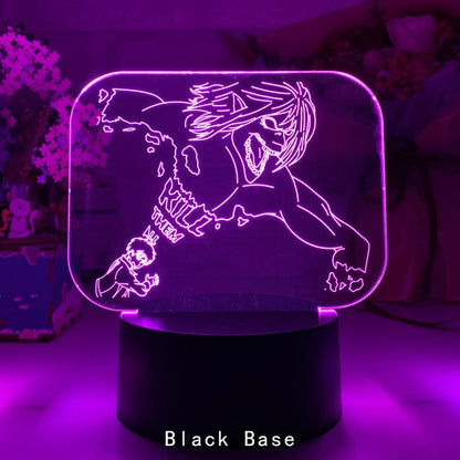 Acrylic Table Lamp Anime Attack on Titan