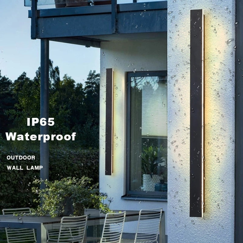 Waterproof LED long wall light