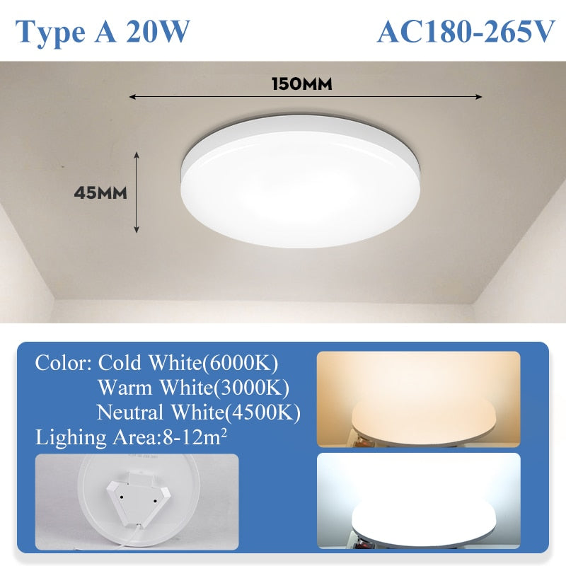 Ultra Thin Led Ceiling Lamp White