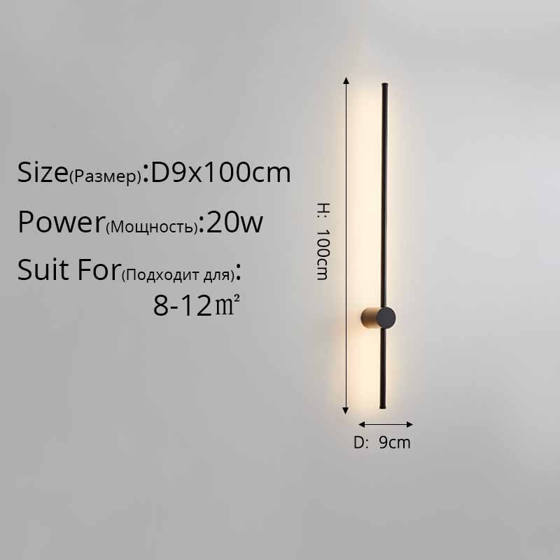 Led Wall Lamp Long Wall Light Decor