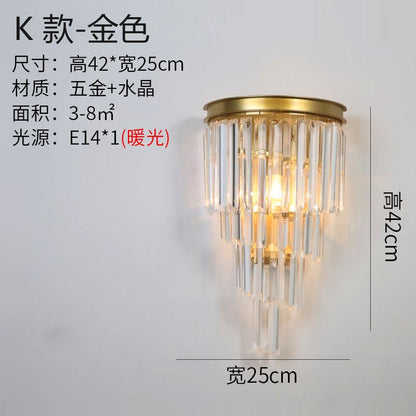 Crystal Wall Lamp Light Luxury Post Modern