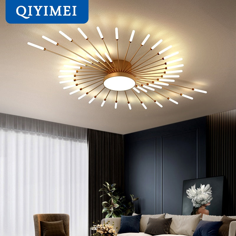 Modern Ceiling Acrylic Lamps Fixture Frame