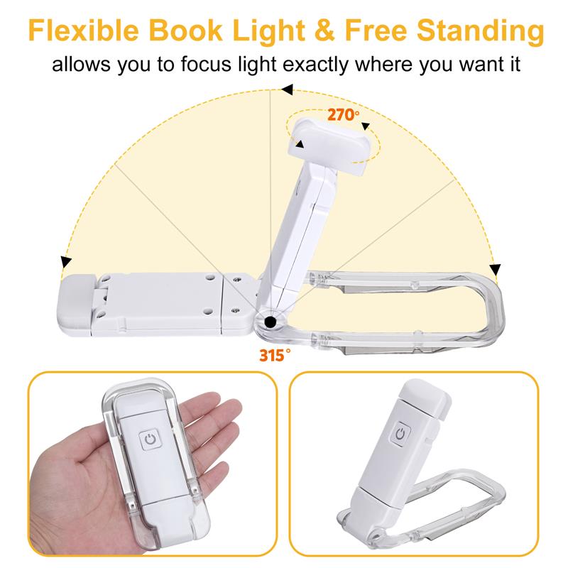 LED USB Rechargeable Book Reading Light