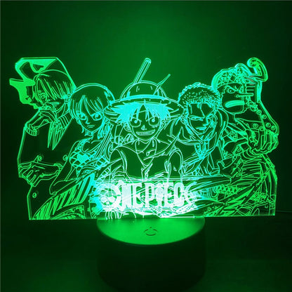 3D LED Illusion Table Lamp Touch Optical Action Figure